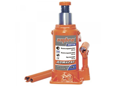 Домкрат гидравлический бутылочный 16 т. , Ombra OHT116