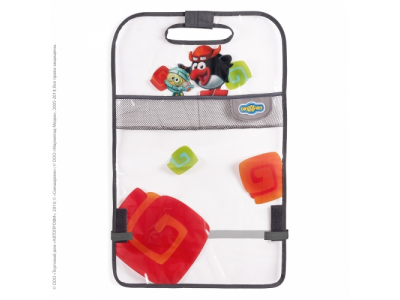 Экран защитный на спинку сиденья Смешарики (черн/т.серый) Пин