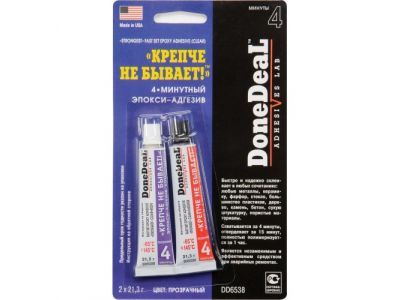 4-минутный эпокси-адгезив "Крепче не бывает!" (цвет: прозрачный)