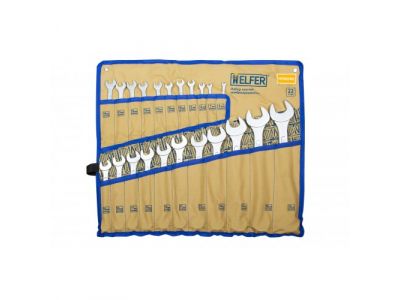Ключ комбинированный набор 22 шт: 6-19,21,22,24,27,30,32мм (сумка)