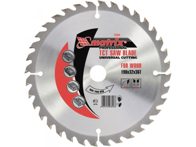 Пильный диск по дереву, 250 х 32мм, 60 зубьев MATRIX Professional