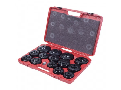 Набор съёмников масляных фильтров, 15 предметов, МАСТАК