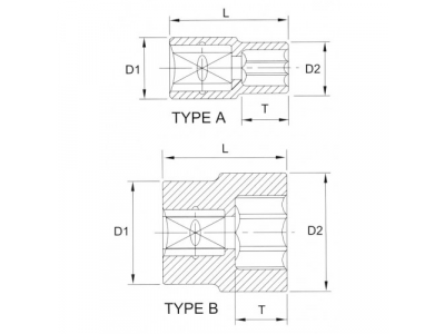 Головка торцевая 12гр. 3/8" 18мм