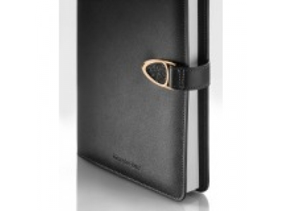 Записная книжка Mercedes-Benz Notebook, Crystal, Black / Pink gold, Swarovski