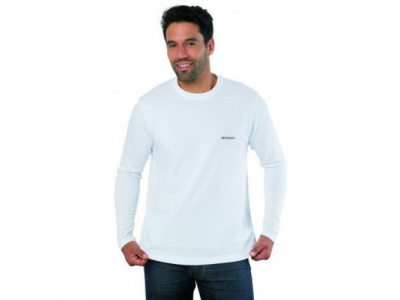 Мужская майка с длинным рукавом Renault Men's Longsleeved T-Shirt White, артикул 7711431891