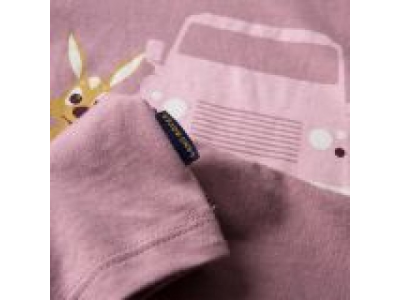 Футболка для девочек Land Rover Girls Graphic T-shirt, Duski Pink