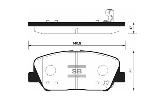 Колодки передние d16 для КИА CERATO 3 58101A7A20